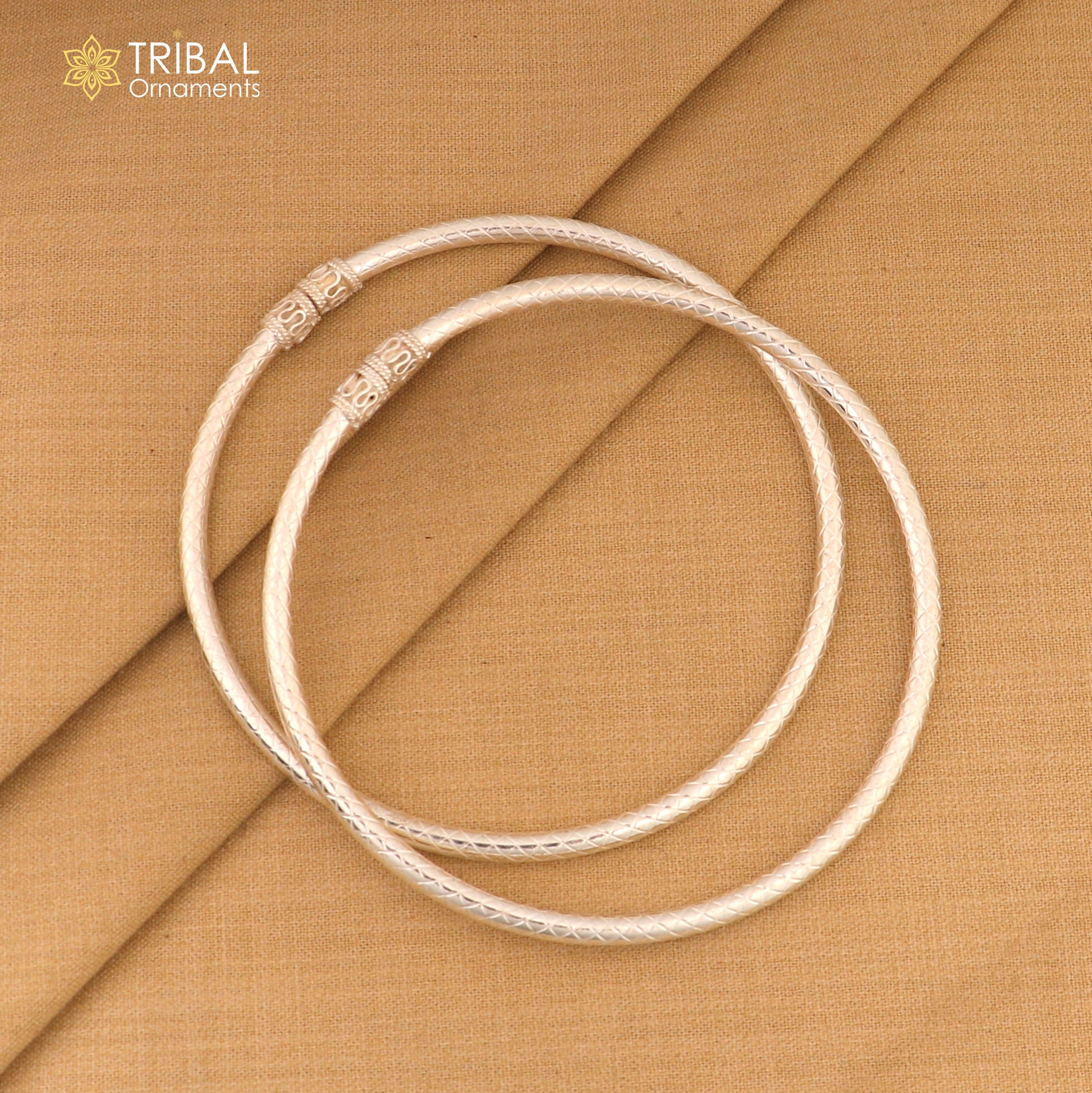 925 Sterling silver plain design traditional women's customized foot kada ankle kada bracelet tribal jewelry nsfk142 - TRIBAL ORNAMENTS