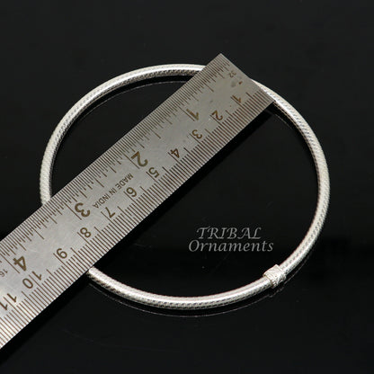 925 Sterling silver handmade foot kada anklet with traditional and modern design, perfect for brides and cultural occasions.