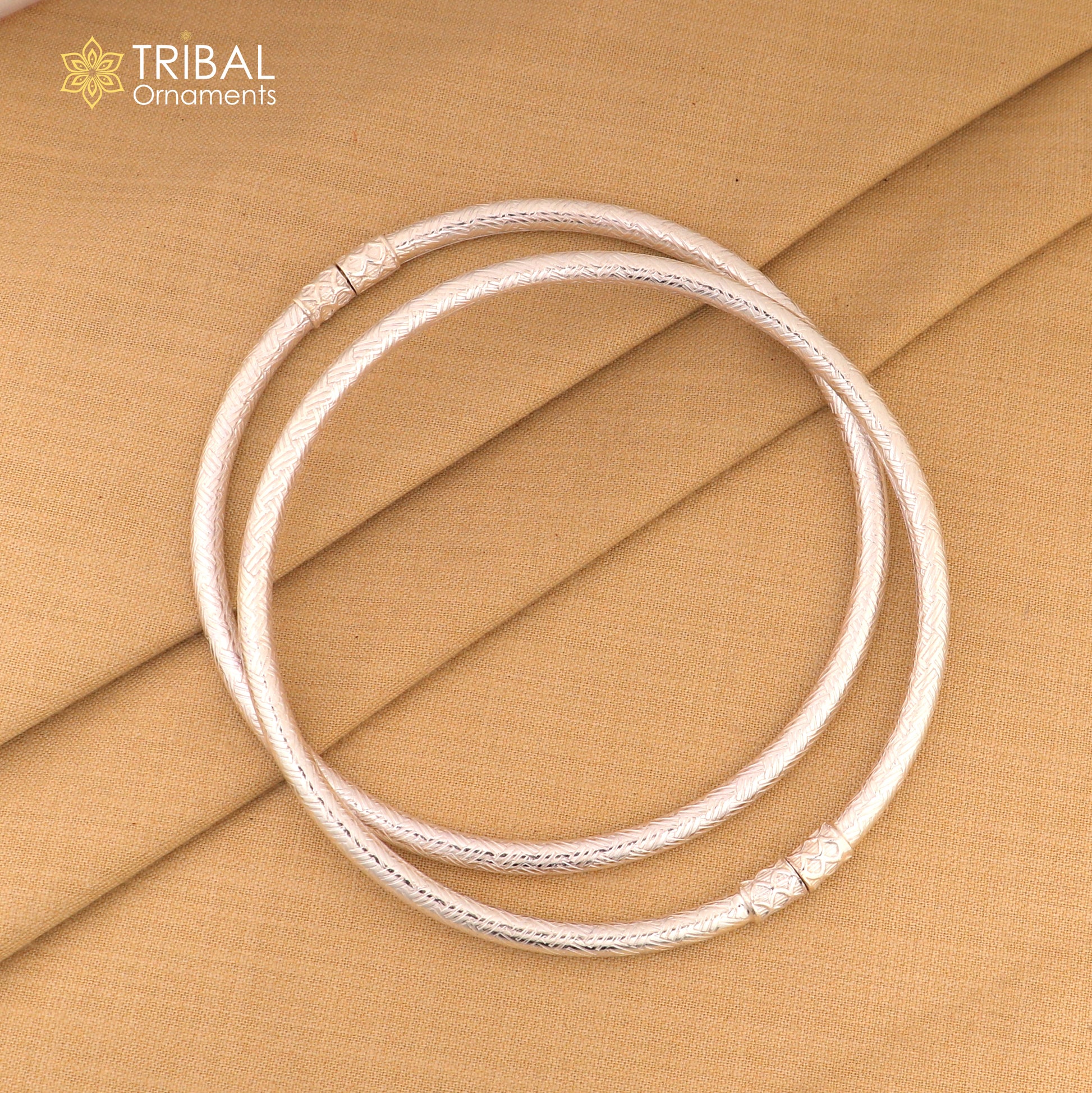 925 Sterling silver checks design traditional women's customized foot kada ankle kada bracelet tribal jewelry nsfk146 - TRIBAL ORNAMENTS