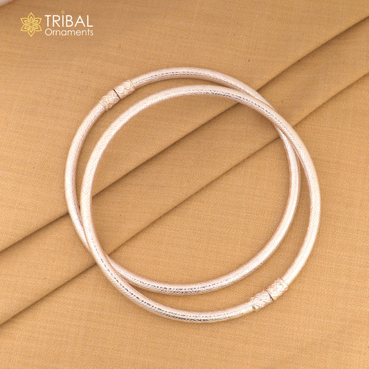 925 Sterling silver checks design traditional women's customized foot kada ankle kada bracelet tribal jewelry nsfk146 - TRIBAL ORNAMENTS