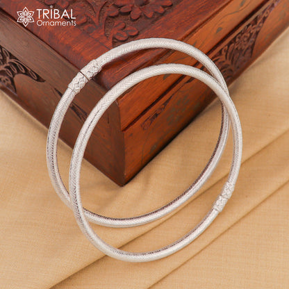 925 Sterling silver checks design traditional women's foot kada ankle bracelet, tribal jewelry, customized tribal ornament.