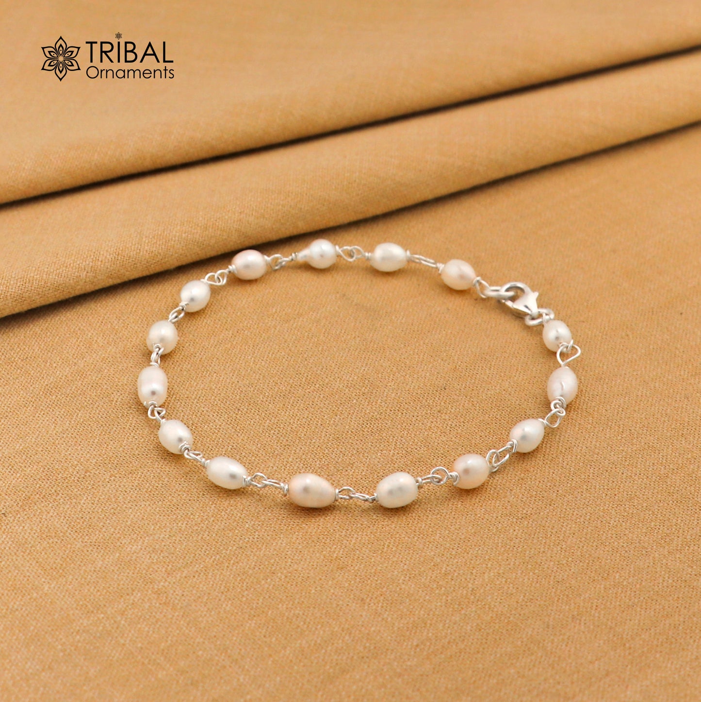 925 sterling silver handmade customized beaded bracelet, awesome natural pearl unisex bracelet gifting jewelry for girls nsbr190 - TRIBAL ORNAMENTS