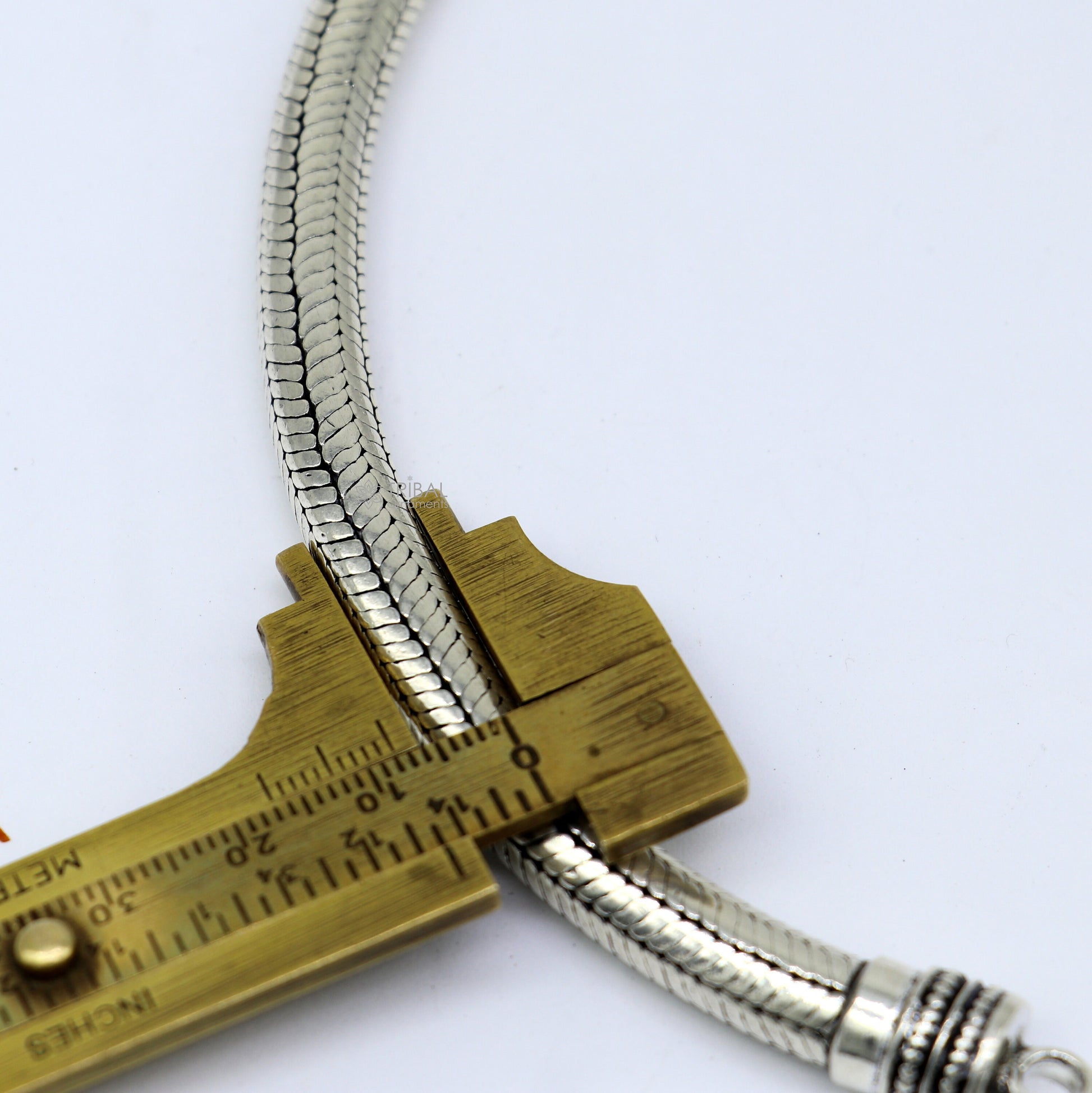 8mm  925 sterling silver handmade amazing inches snake chain flexible unisex bracelet jewelry from Rajasthan india sbr743 - TRIBAL ORNAMENTS