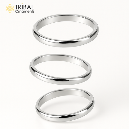 Plain shiny star design ring 925 sterling silver customized unisex ring Jewelry sr800 - TRIBAL ORNAMENTS