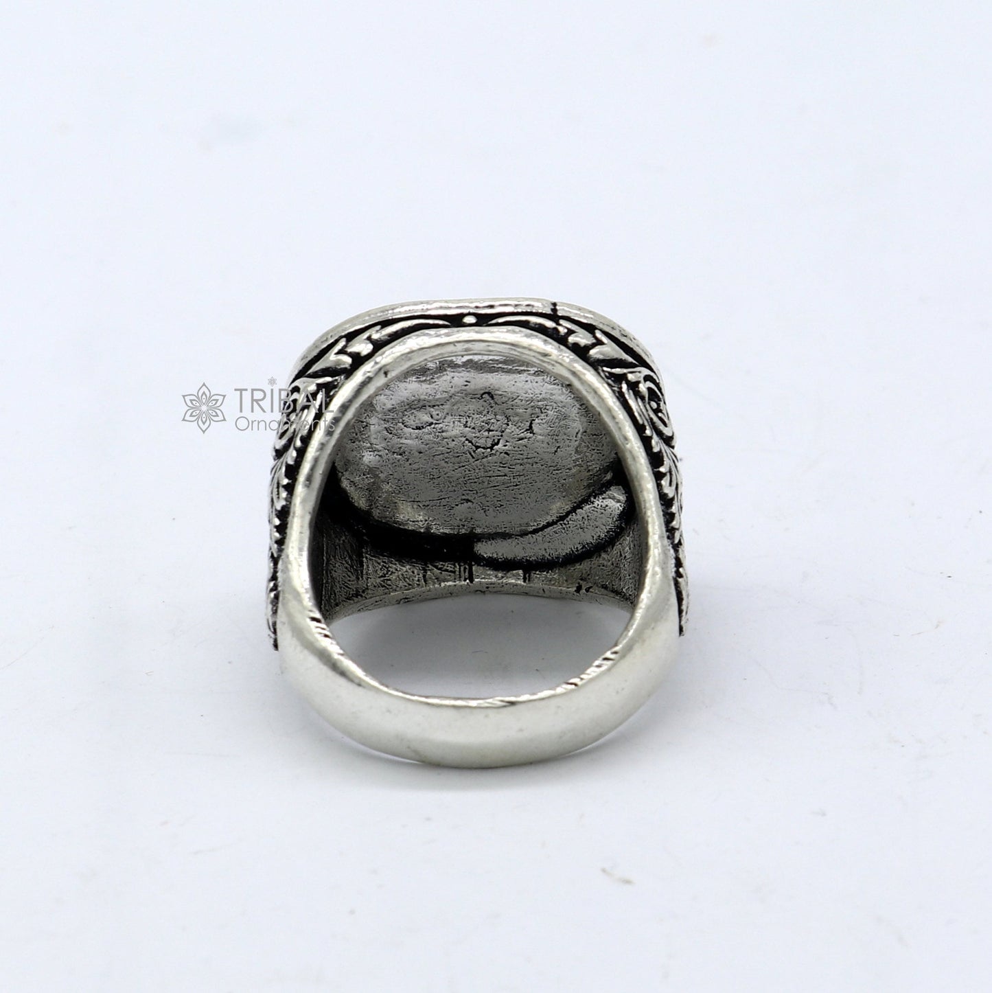 92.5% sterling silver handmade king lion head face high quality unique ring band for gifting, stylish luxury lion ring  sr708 - TRIBAL ORNAMENTS