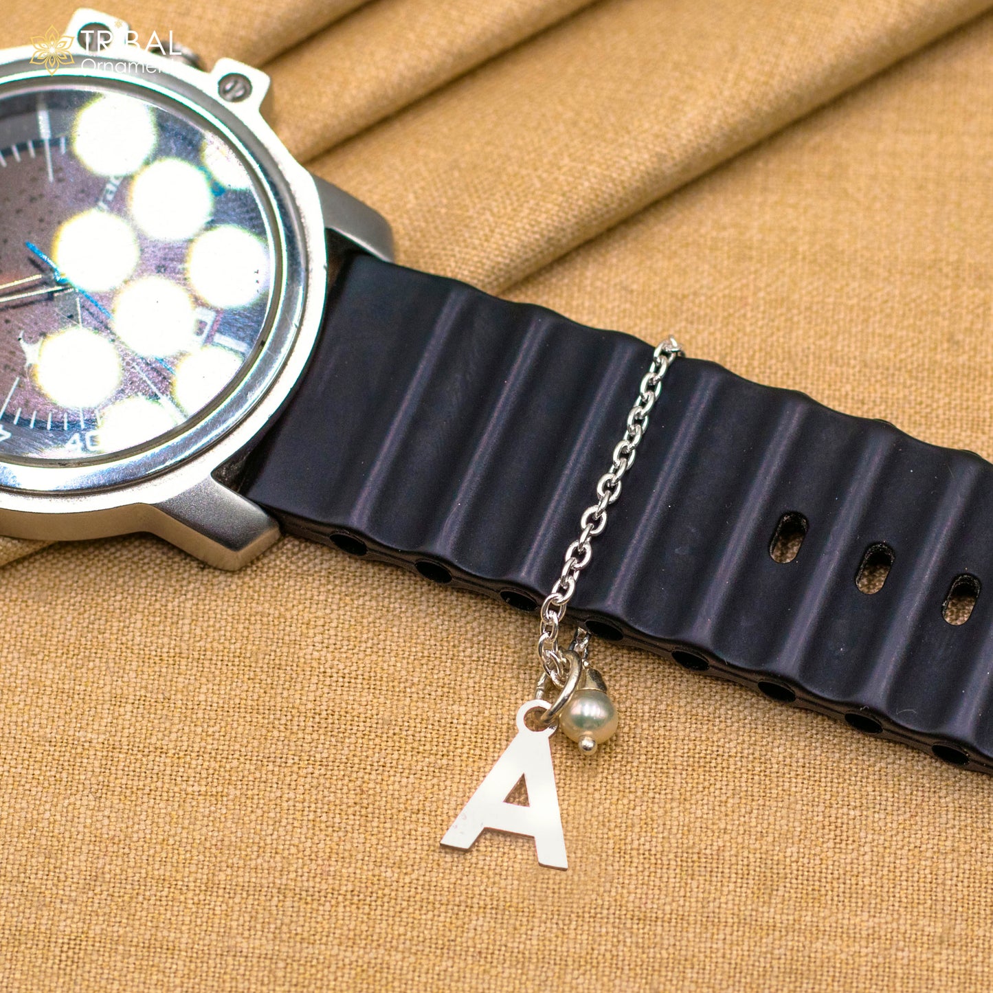 925 sterling silver personalized watch charms wsc011 - TRIBAL ORNAMENTS