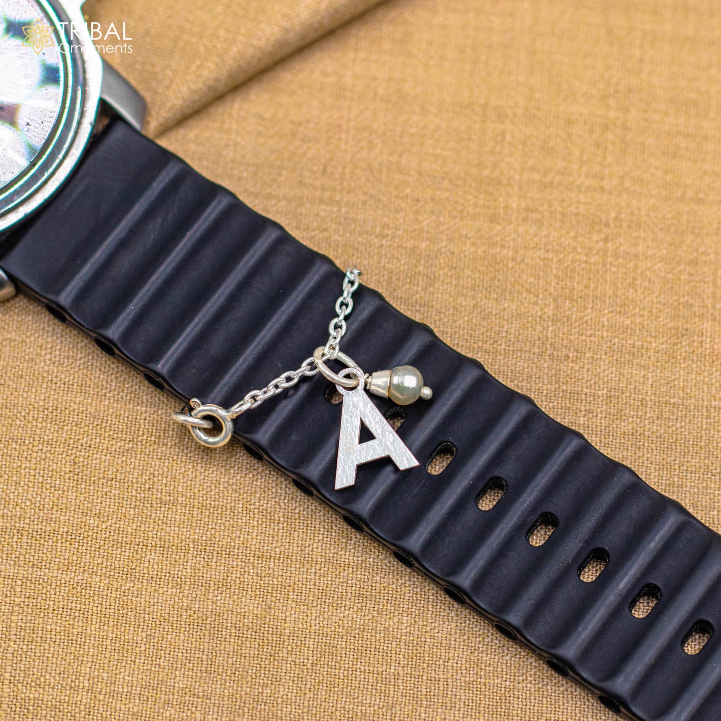 925 sterling silver personalized watch charms wsc011 - TRIBAL ORNAMENTS