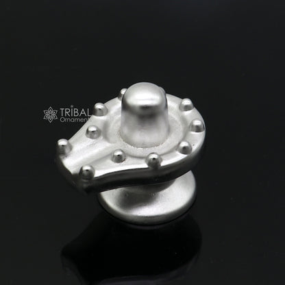 1.5" solid mercury god Shiva lingam statue 12 JYOTIRLINGA Parad Shiva lingam Sculpture for puja home best way for wealth and prosperity MA26 - TRIBAL ORNAMENTS