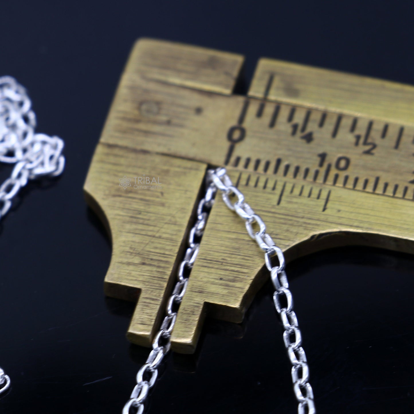 Sterling silver 1.5mm Rolo chain for kids, handmade, bright silver, trendy style for boys and girls, 18-inch length.