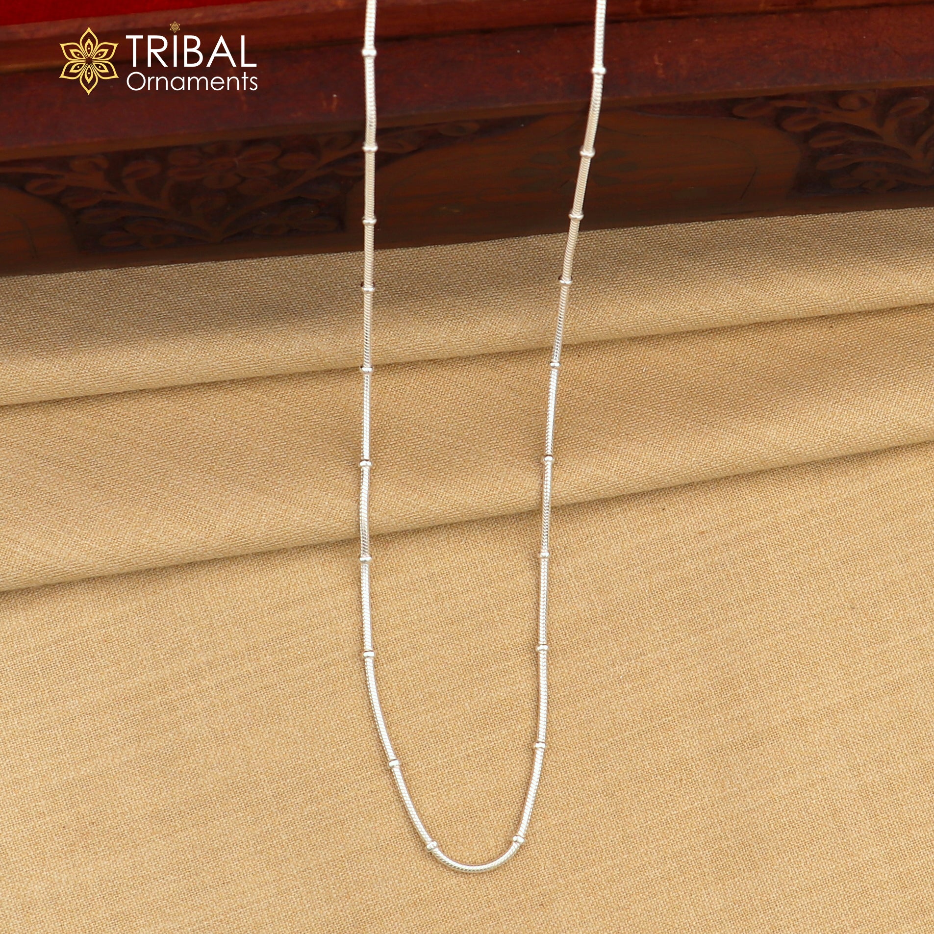 1mm 18" long snake chain 925 sterling silver handmade snake chain pendant chain, necklace chain, fancy silver chain trendy style ch576 - TRIBAL ORNAMENTS