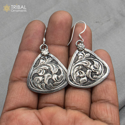 30" 925 sterling silver handmade beaded chain with chitai design long necklace traditional cultural functional pendant necklace jewelry  Set714 - TRIBAL ORNAMENTS