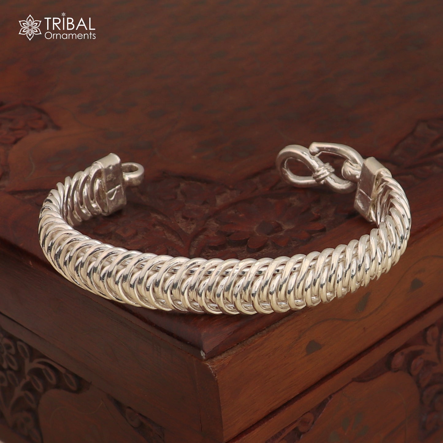 8.5" 925 sterling silver curb chain men's bracelet unisex gifting jewelry sbr782 - TRIBAL ORNAMENTS