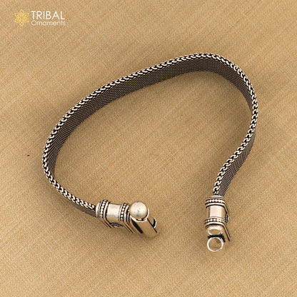 8 inches 925 sterling silver customized chain belt bracelet stylish men's  jewelry sbr771 - TRIBAL ORNAMENTS