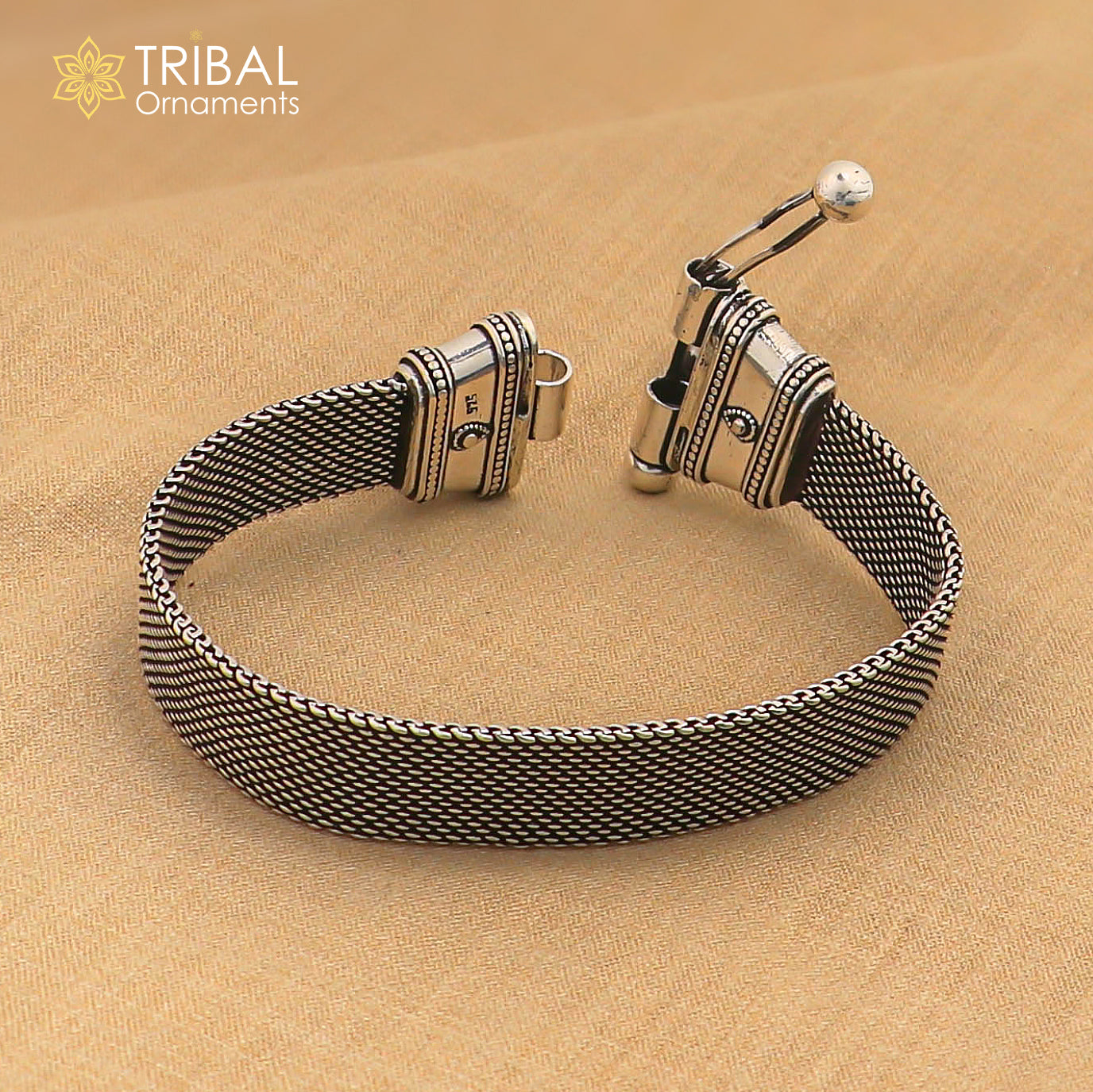8 inches 925 sterling silver customized chain belt bracelet stylish men's  jewelry sbr771 - TRIBAL ORNAMENTS