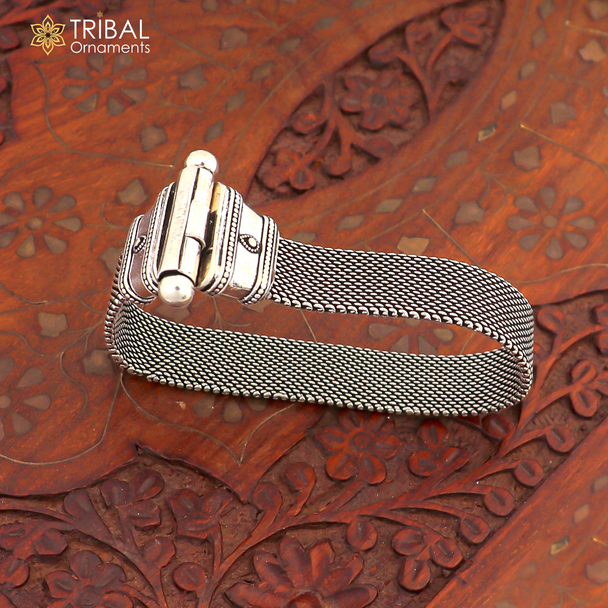 8 inches 925 sterling silver customized chain belt bracelet stylish men's  jewelry sbr771 - TRIBAL ORNAMENTS