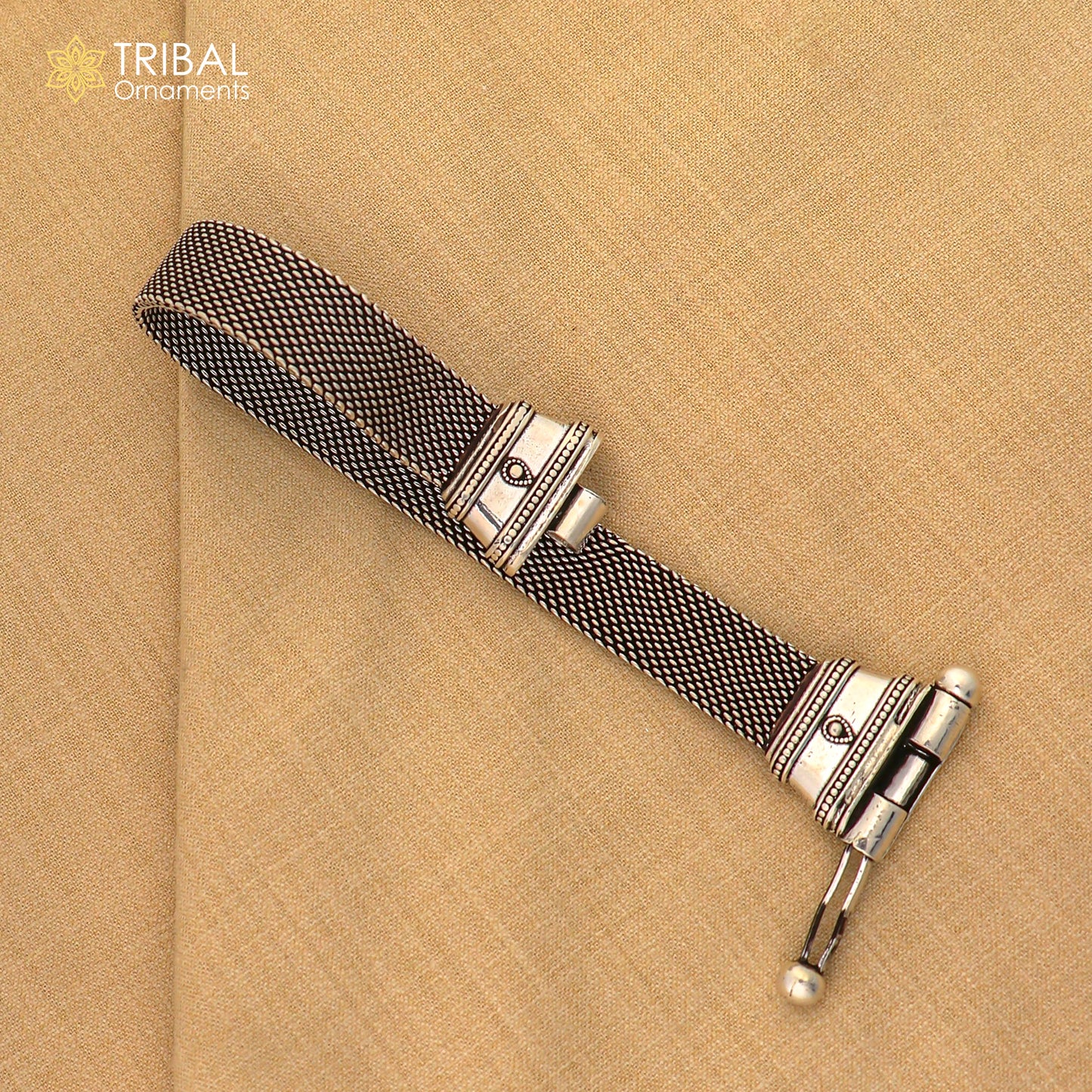 8 inches 925 sterling silver customized chain belt bracelet stylish men's  jewelry sbr771 - TRIBAL ORNAMENTS