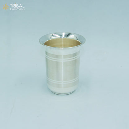925 fine silver water milk cup tumbler, baby food flask, silver utensils sv318 - TRIBAL ORNAMENTS
