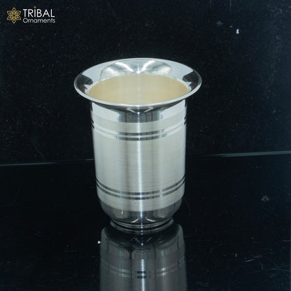 925 fine silver water milk cup tumbler, baby food flask, silver utensils sv318 - TRIBAL ORNAMENTS