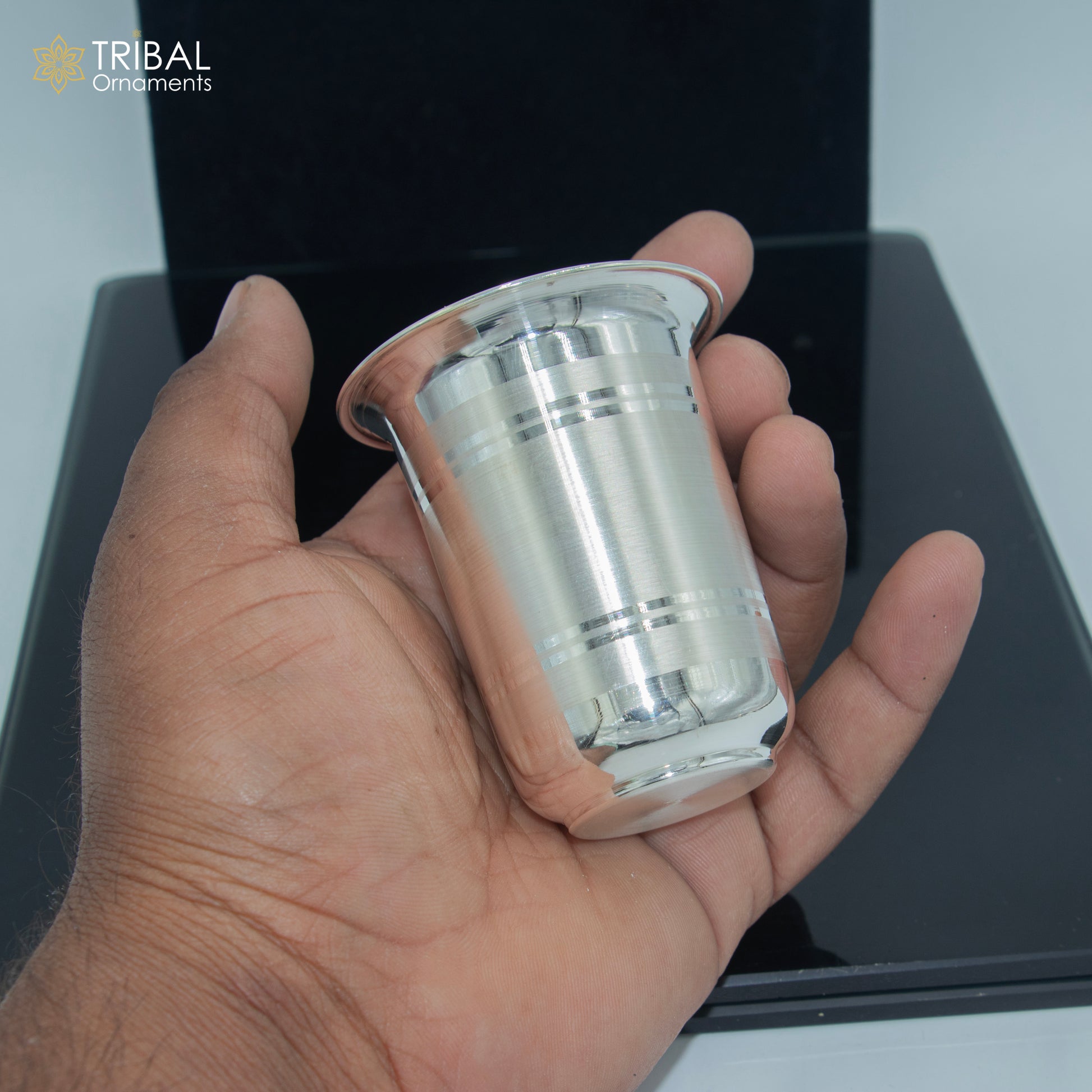 925 fine silver water milk cup tumbler, baby food flask, silver utensils sv318 - TRIBAL ORNAMENTS
