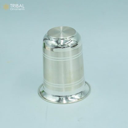 925 fine silver water milk cup tumbler, baby food flask, silver utensils sv318 - TRIBAL ORNAMENTS