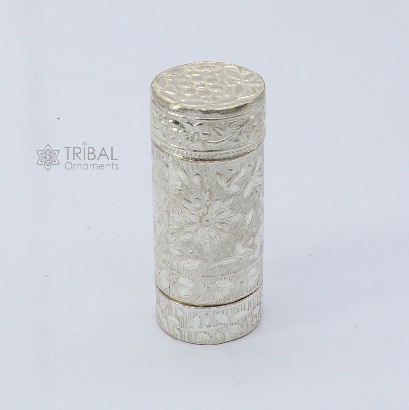 925 fine solid silver handmade small tobacco box, fennel box, storage box silver utensils, silver box, men's accessories stb857 - TRIBAL ORNAMENTS