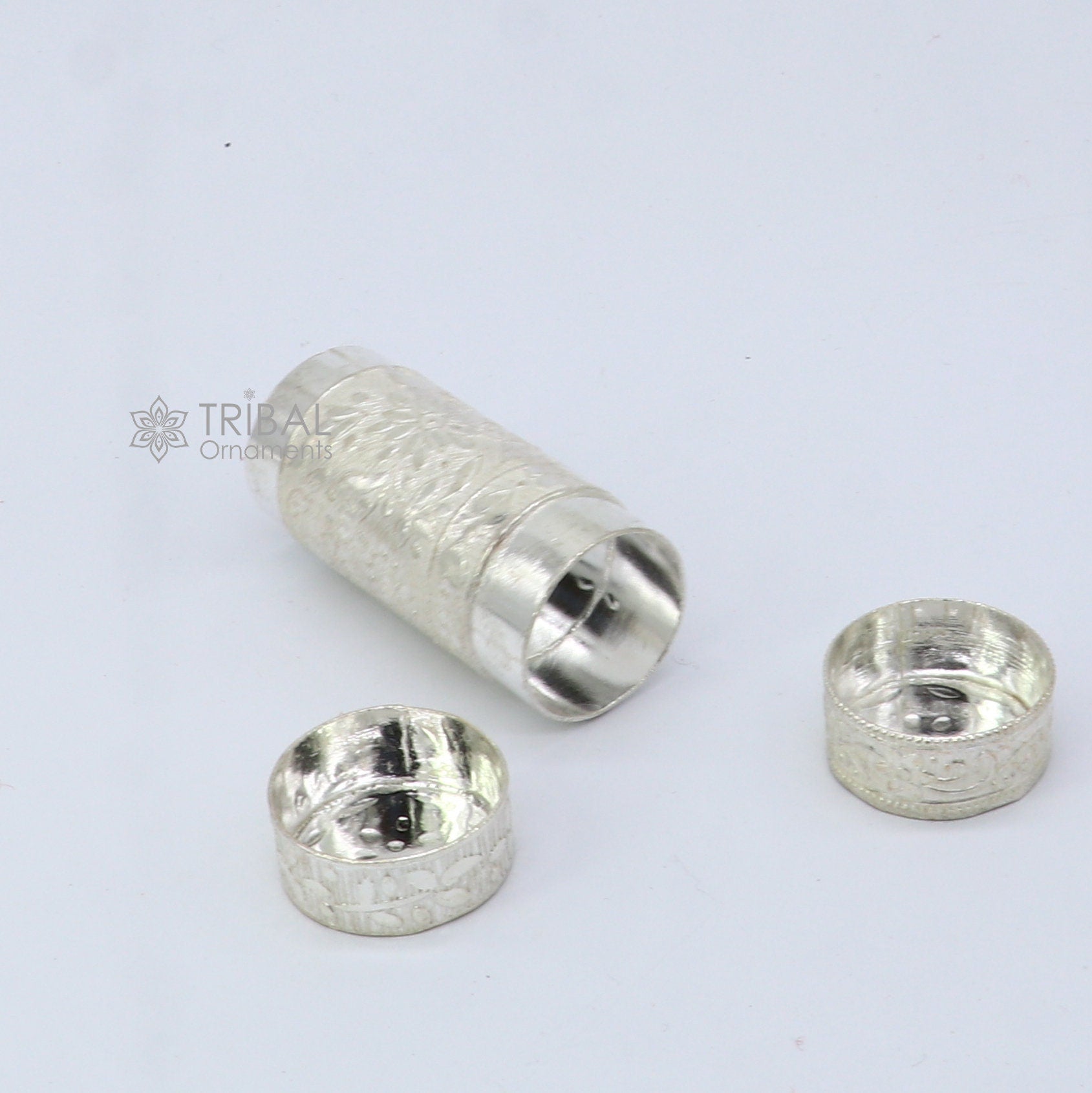 925 fine solid silver handmade small tobacco box, fennel box, storage box silver utensils, silver box, men's accessories stb857 - TRIBAL ORNAMENTS