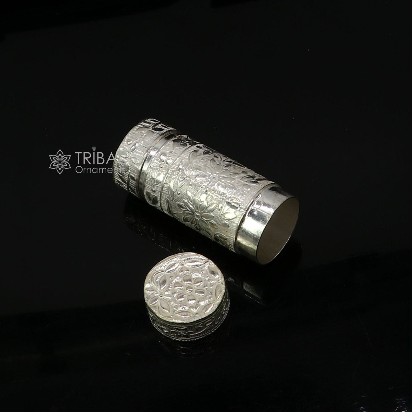 925 fine solid silver handmade small tobacco box, fennel box, storage box silver utensils, silver box, men's accessories stb857 - TRIBAL ORNAMENTS