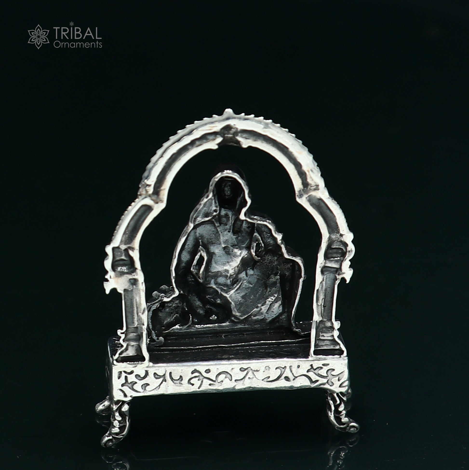 925 silver Om sai ram statue,sculpture home temple puja art, figurine art812 - TRIBAL ORNAMENTS