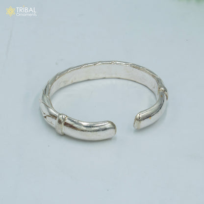 925 Solid Sterling silver heavy bangle bracelet kada men's jewelry nsk901 - TRIBAL ORNAMENTS