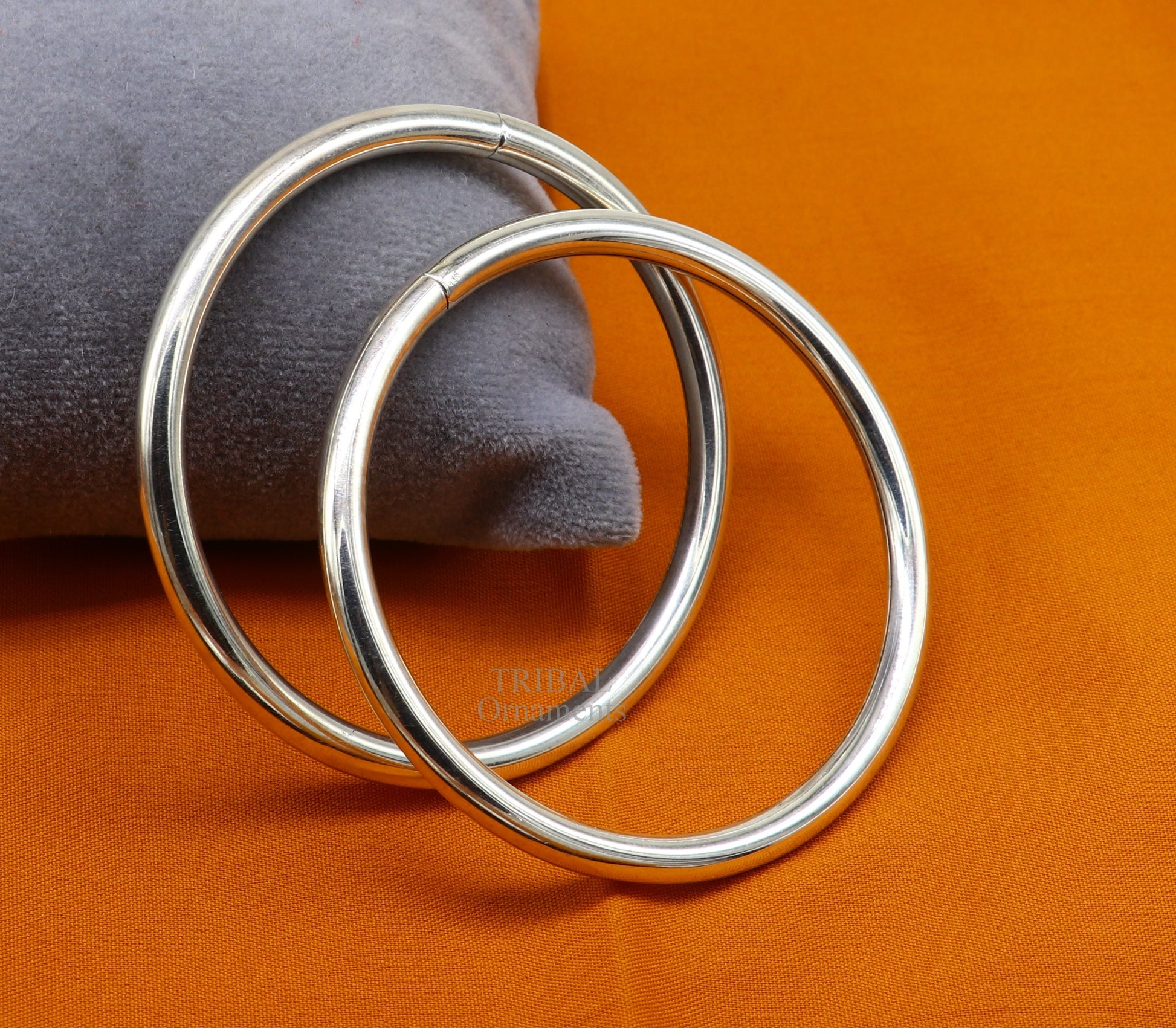 925 sterling customized plain Round design work stylish designer bangle bracelet pure silver gifting jewelry, brides made bangles nba326 - TRIBAL ORNAMENTS