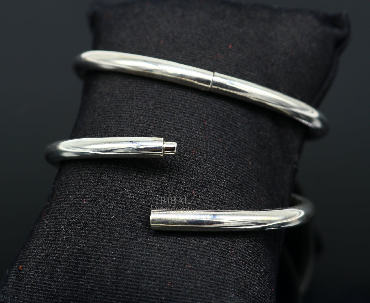 925 sterling customized plain Round design work stylish designer bangle bracelet pure silver gifting jewelry, brides made bangles nba326 - TRIBAL ORNAMENTS