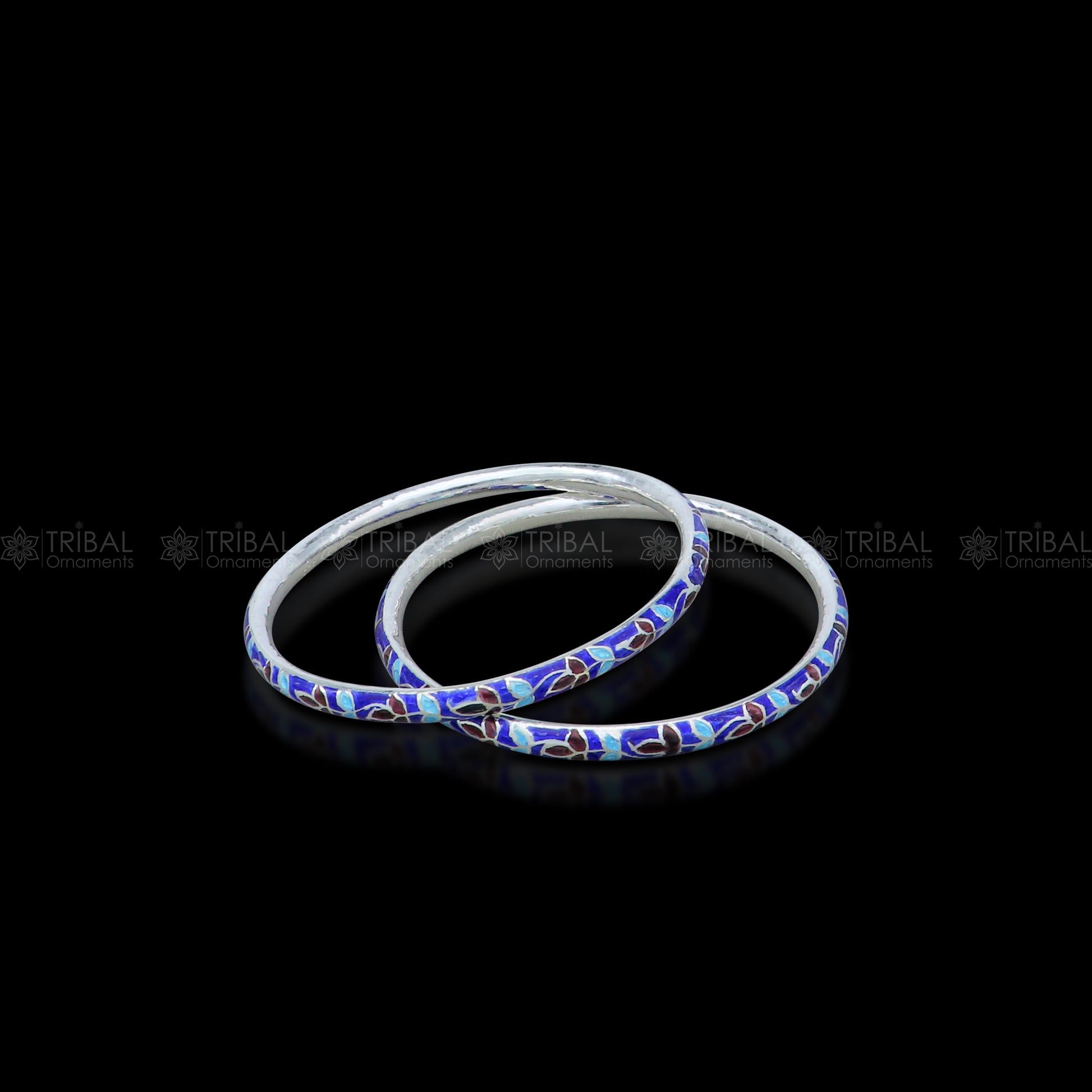 925 sterling silver meenakari work designer bangle bracelet with intricate patterns, ideal for bridal jewelry and gifting.