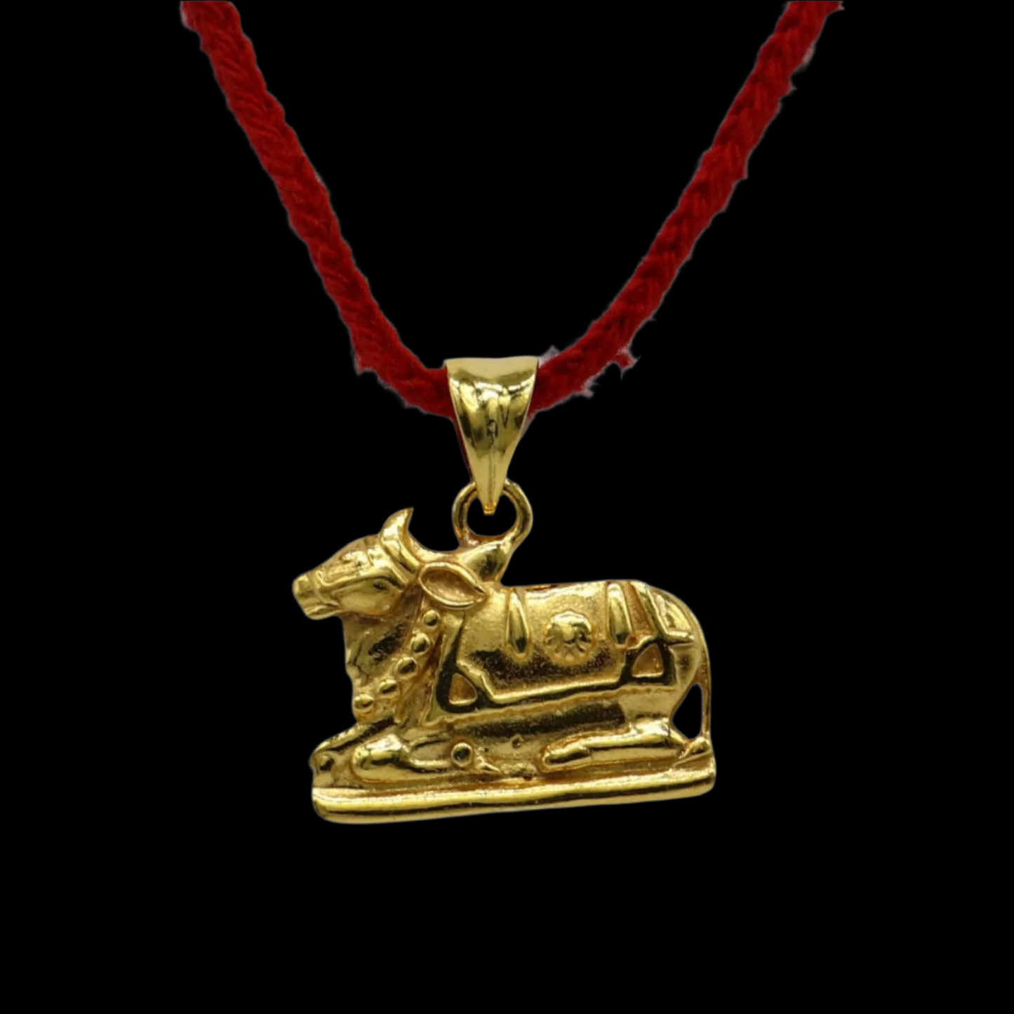 925 sterling silver amazing designer Hindu idol Lord Shiva Nandi Maharaj pendant, excellent gold polished unisex locket pendant nsp612 - TRIBAL ORNAMENTS