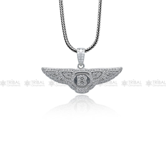 925 Sterling silver bentley motors logo pendant nsp960 - TRIBAL ORNAMENTS