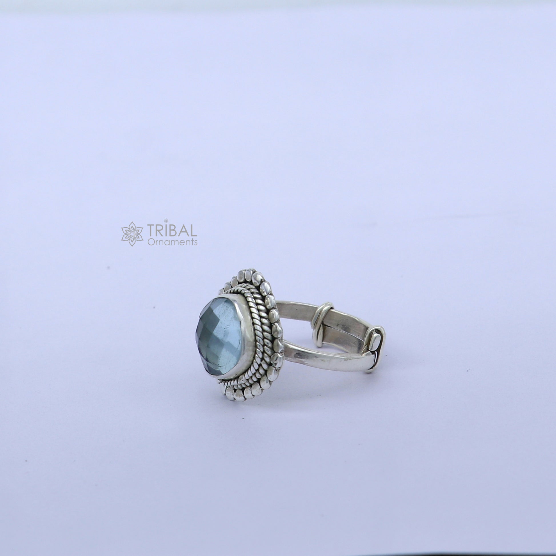 925 sterling silver black stone ring Jewelry sr723 - TRIBAL ORNAMENTS