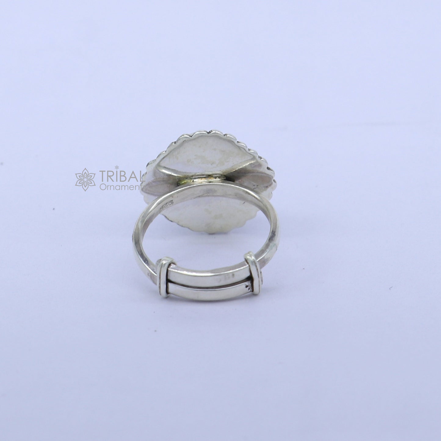 925 sterling silver black stone ring Jewelry sr723 - TRIBAL ORNAMENTS