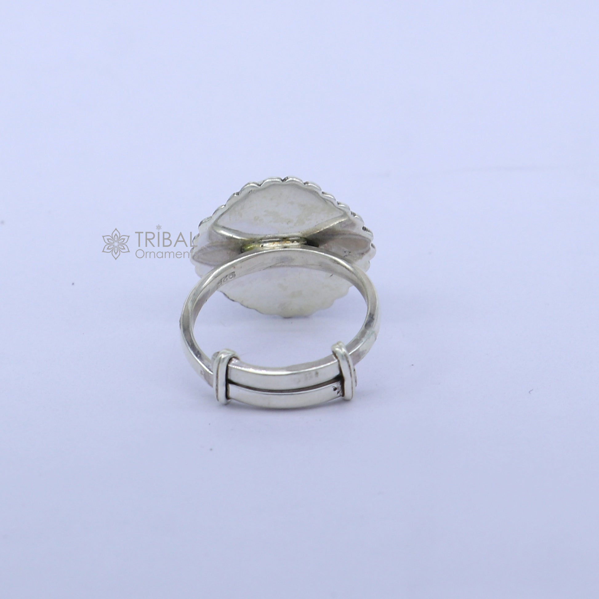 925 sterling silver black stone ring Jewelry sr723 - TRIBAL ORNAMENTS