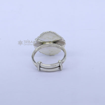 925 sterling silver black stone ring Jewelry sr723 - TRIBAL ORNAMENTS
