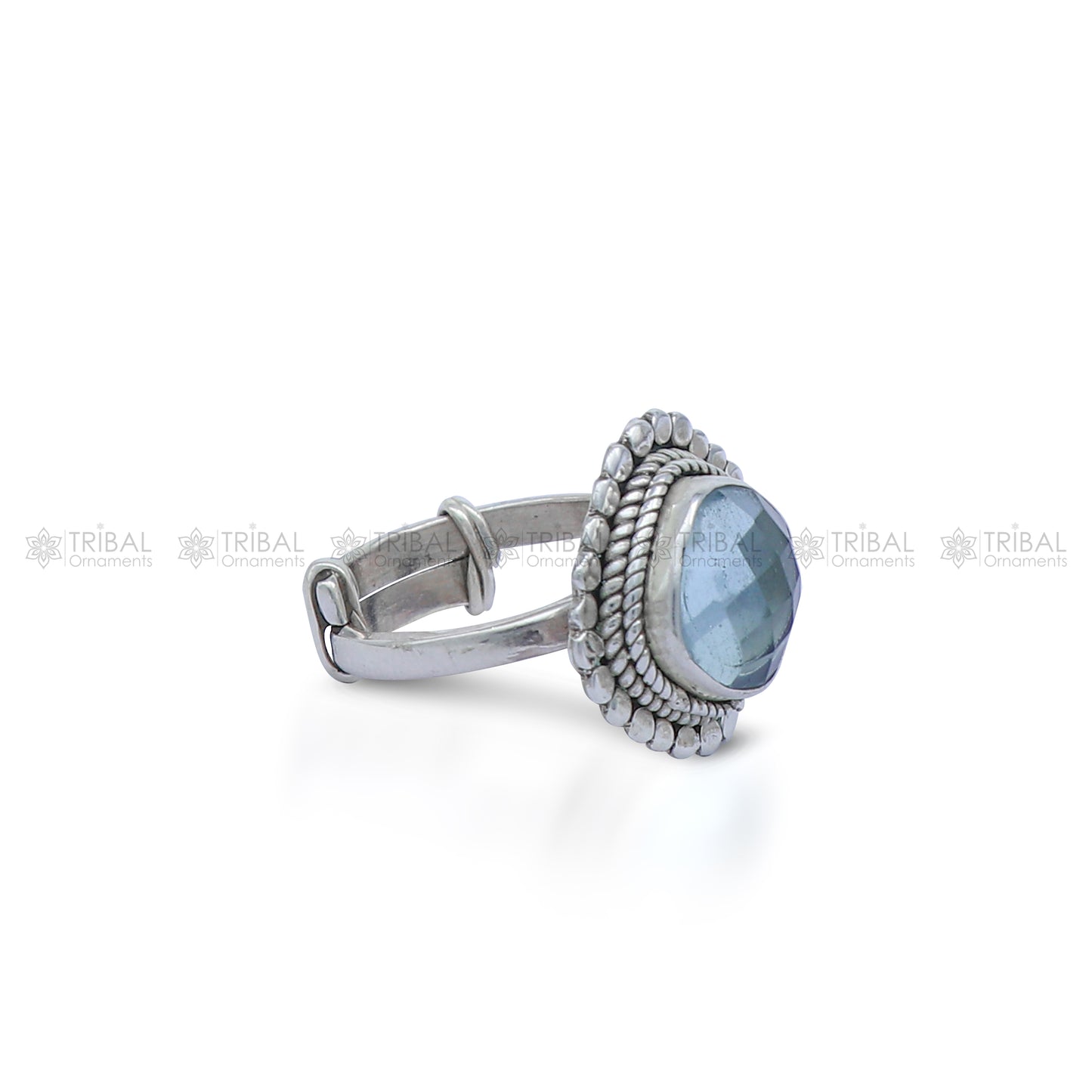 925 sterling silver black stone ring Jewelry sr723 - TRIBAL ORNAMENTS