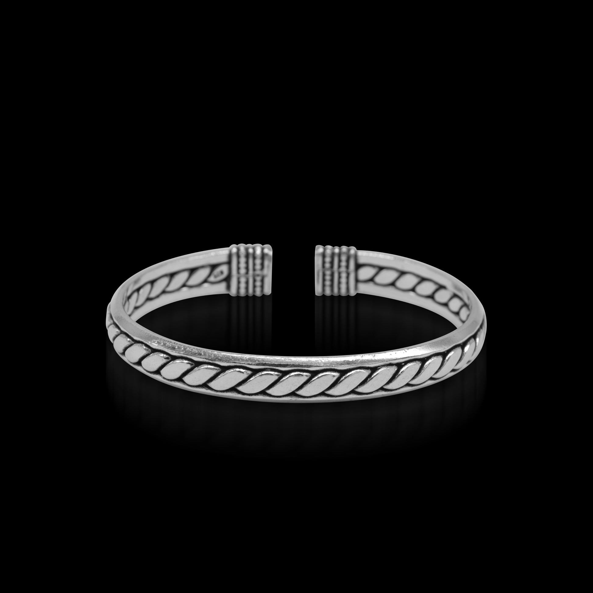 925 sterling silver bright cuff bangle bracelet kada, gorgeous open face adjustable bracelet unisex Indian stylish jewelry cuff122 - TRIBAL ORNAMENTS