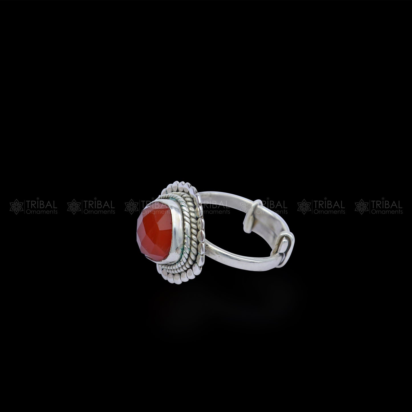 925 sterling silver carnelian ring Jewelry sr722 - TRIBAL ORNAMENTS