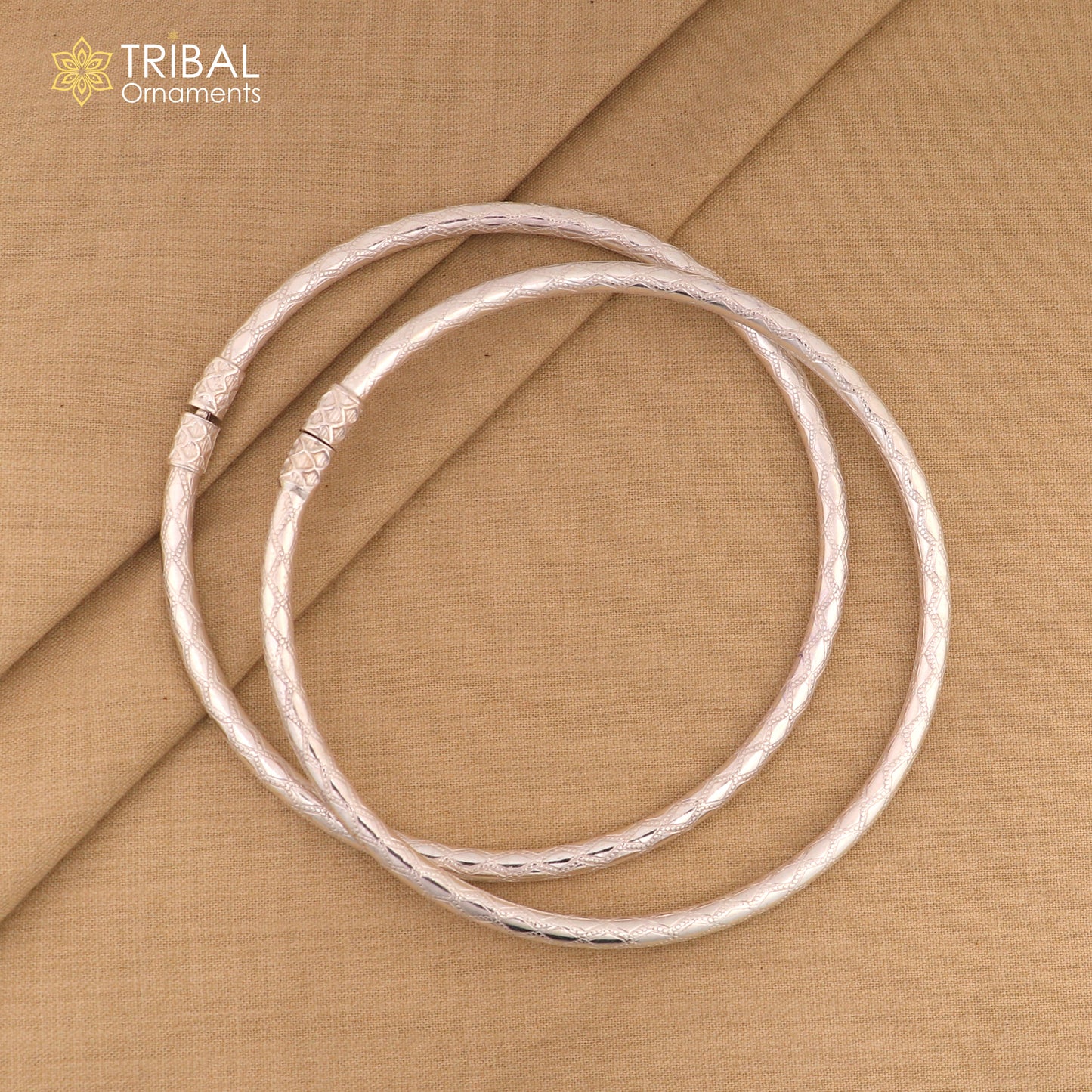 925 Sterling silver checks design traditional women's customized foot kada ankle kada bracelet tribal jewelry nsfk145 - TRIBAL ORNAMENTS