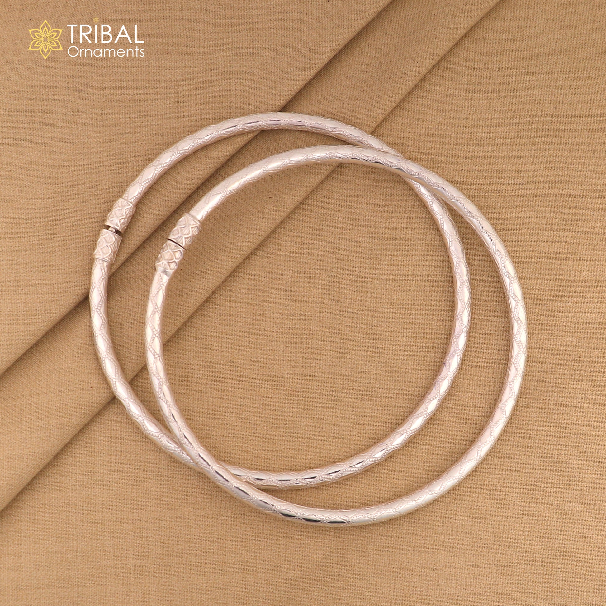 925 Sterling silver checks design traditional women's customized foot kada ankle kada bracelet tribal jewelry nsfk145 - TRIBAL ORNAMENTS