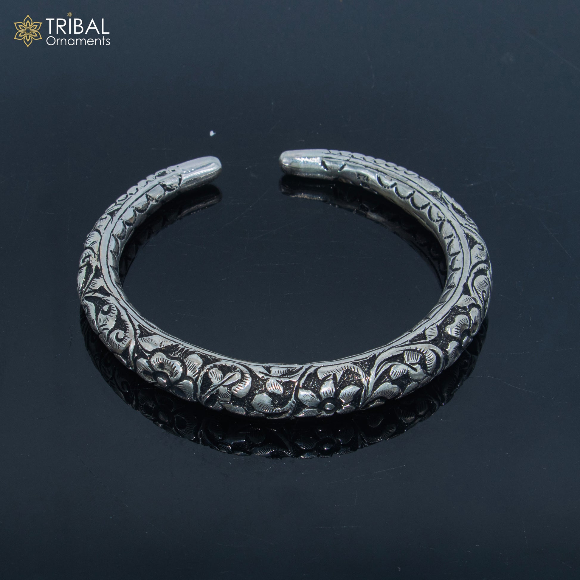 925 sterling silver chitai work customized foot anklet kada ethnic jewelry nsfk132 - TRIBAL ORNAMENTS