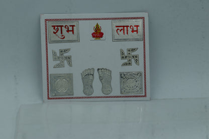 925 sterling silver combo diwali pooja set su1323 - TRIBAL ORNAMENTS