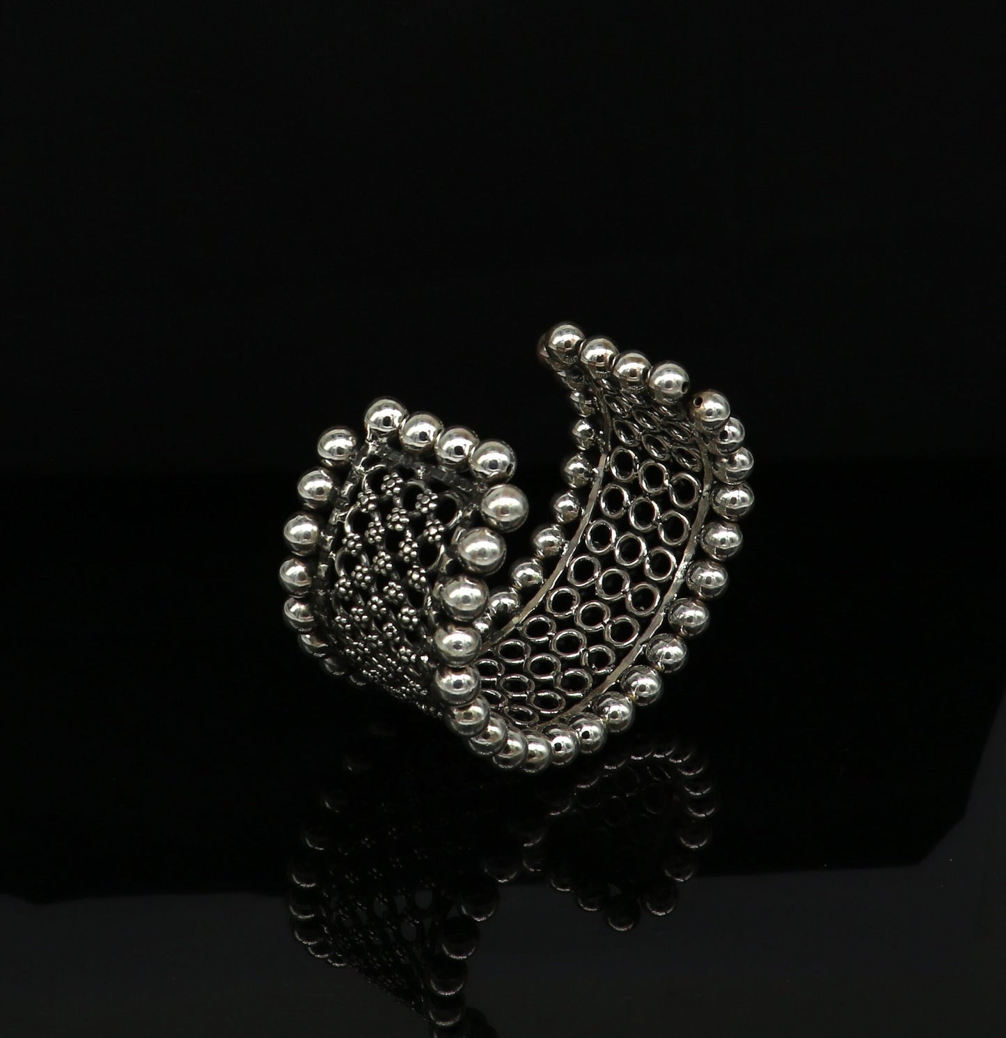 Vintage design 925 sterling silver customized adjustable cuff bracelet, excellent wedding gifting unisex cuff bangle bracelet kada cuff11 - TRIBAL ORNAMENTS