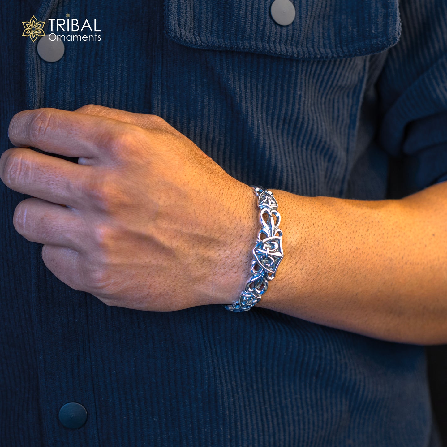 925 sterling silver customized adjustable tribal cuff bracelet kada, excellent cuff bangle bracelet Tribal ethnic boho jewelry cuff98 - TRIBAL ORNAMENTS