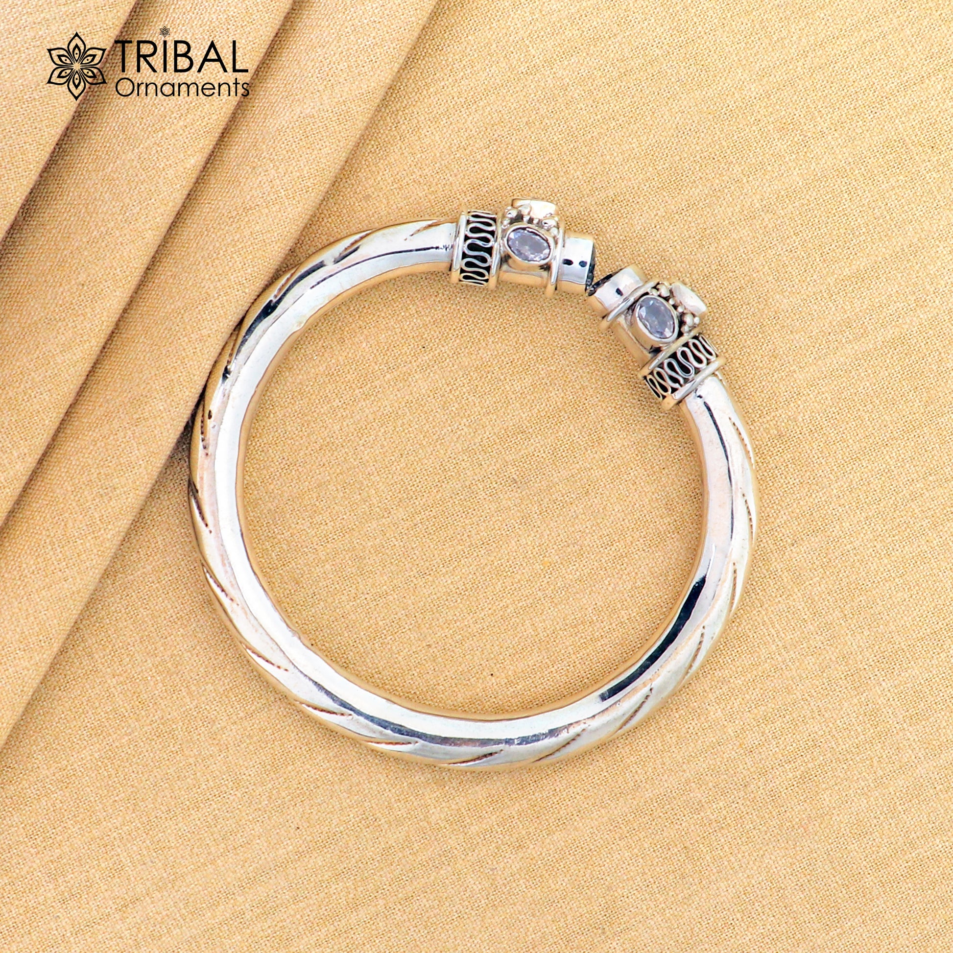 925 sterling silver customized flexible bangle bracelet, unique stylish best gifting bangle, blue turquoise stone jewellery nsk842 - TRIBAL ORNAMENTS