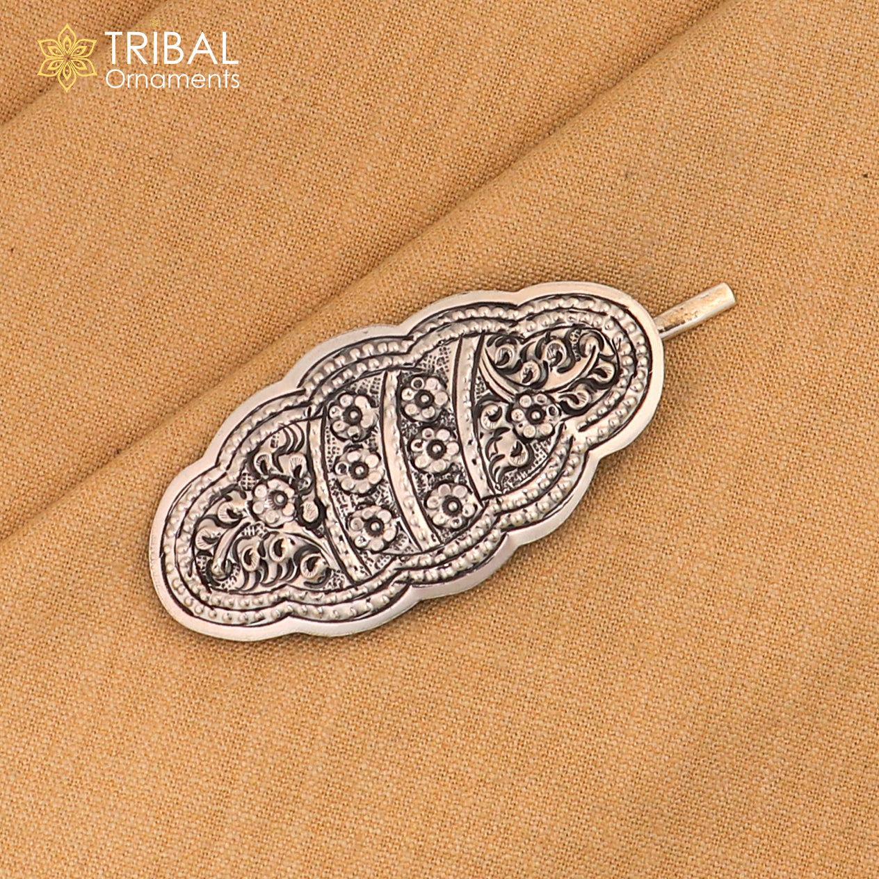 925 sterling silver customized lower design hair pin clip amazing hair jewelry brides gifting hc22 - TRIBAL ORNAMENTS