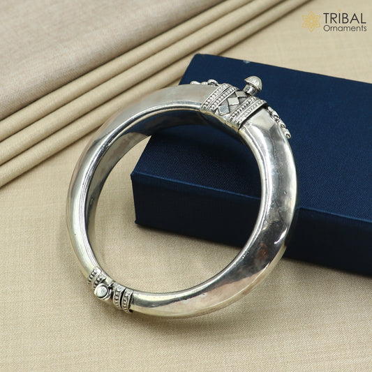 925 Sterling silver customized stylish bangle kada tribal jewelry nsk921 - TRIBAL ORNAMENTS